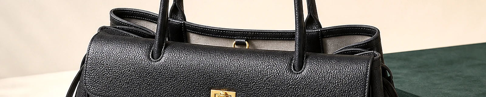 BLOOM-103 close-up showing microfiber finish edge paint and seams