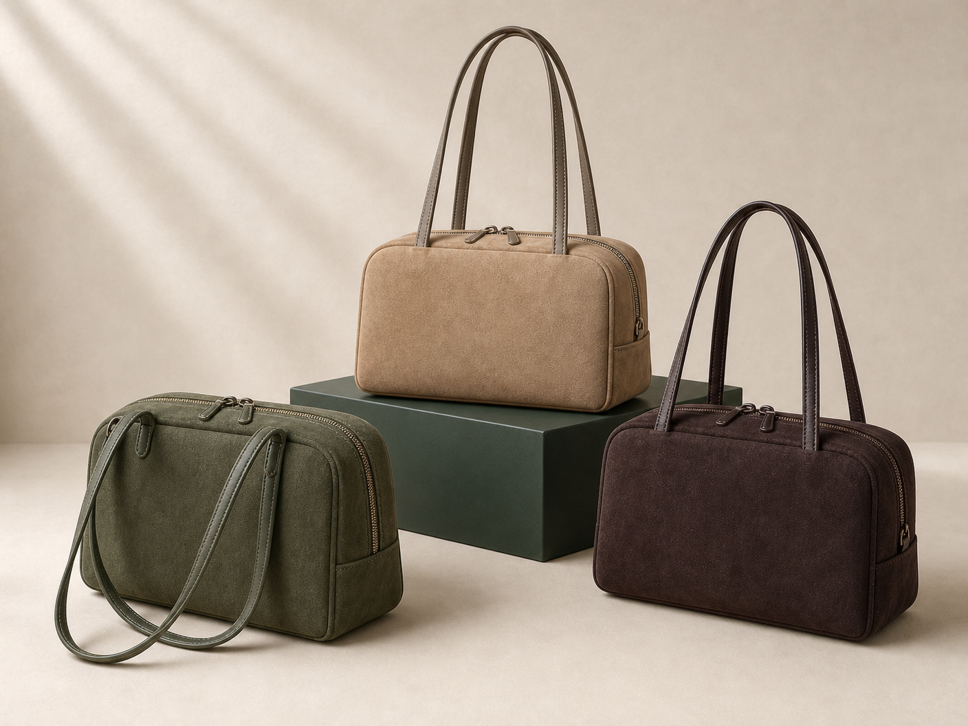 BLOOM-204 Minimal Shopper Tote shown from a three-quarter side angle