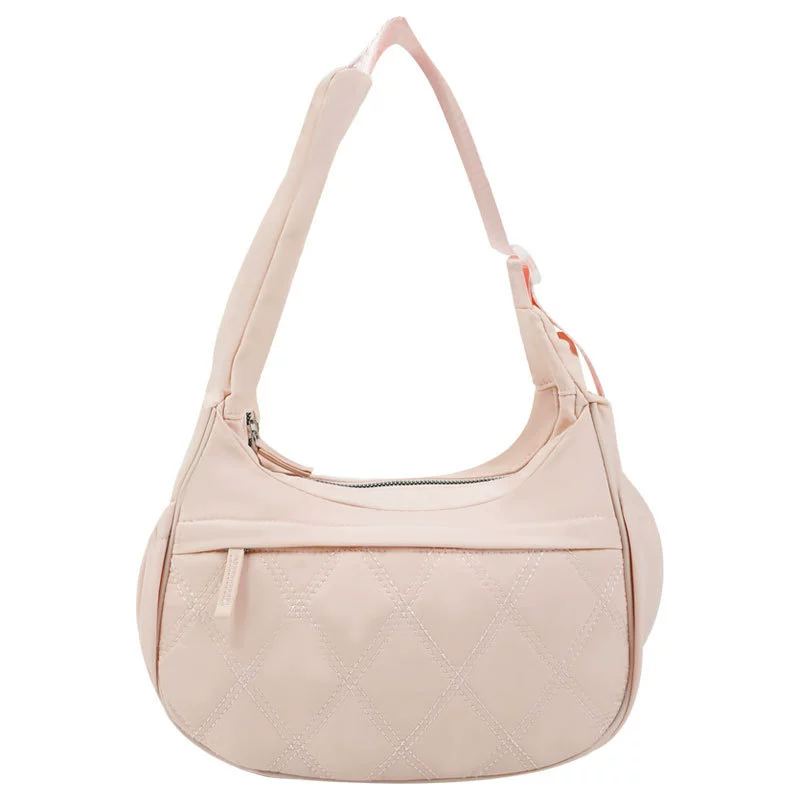 Quilted Nylon Soft Shoulder Bag by Bloomery