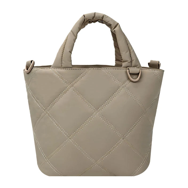 BLOOM-505 quilted nylon tote-style shoulder bag variant